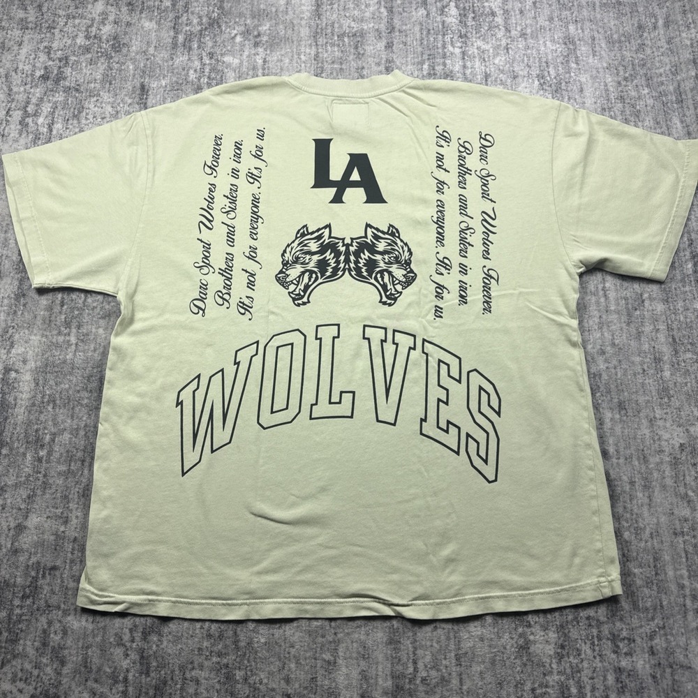 Darc Sport American Wolf LA Bodybuilding Shirt Men's XL 719/1000 Yellow Tee
